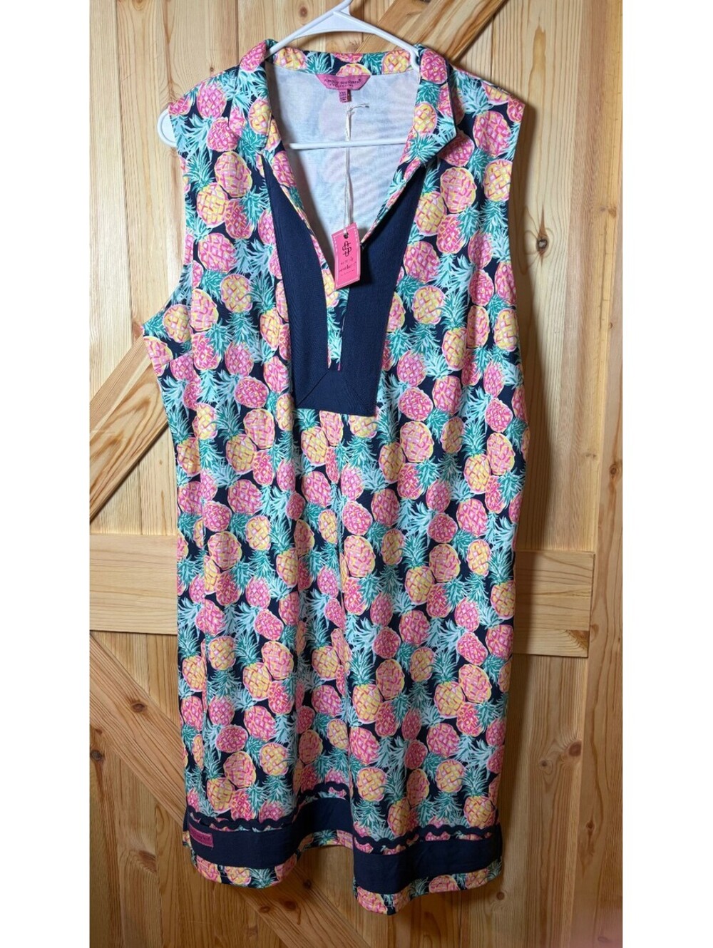 Simply Southern Sleeveless Pineapple Print Dress XXL NWT